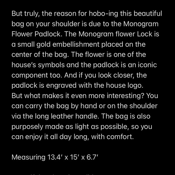 🎈SOLD🎈 LV Discontinued Flower Hobo - Picture 15 of 16